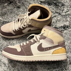 Nike Jordan 1 Mid SE Craft - Taupe Haze. Worn once. Men’s size 11.
